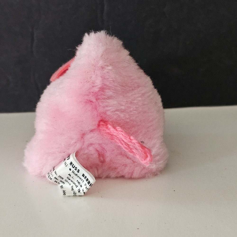 1977 Russ Plush Pink Pig Toy for Small Pets - Picture 3 of 11